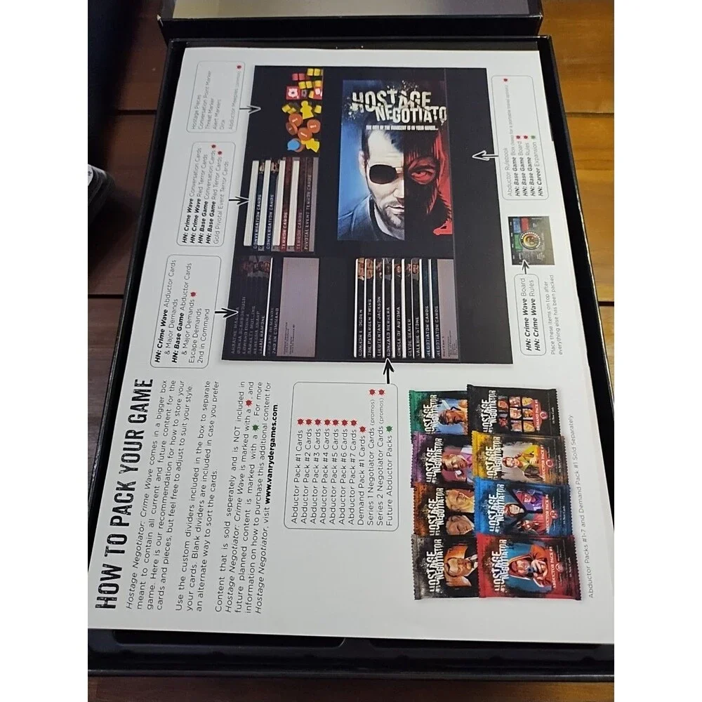 Hostage Negotiator Crime Wave Stand Alone Expansion / Storage Box